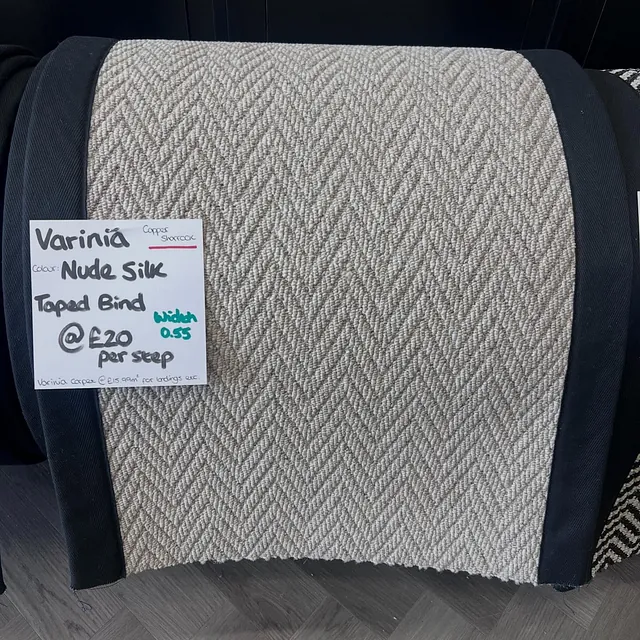 Varina nude silk taped bind