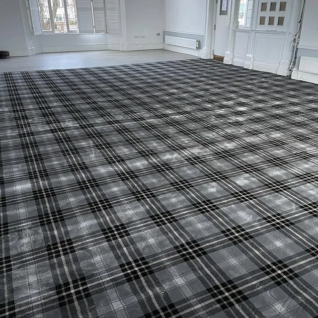 Aigburth Cricket Club - Function room fitted with a fantastic grey check limited edition Wilton