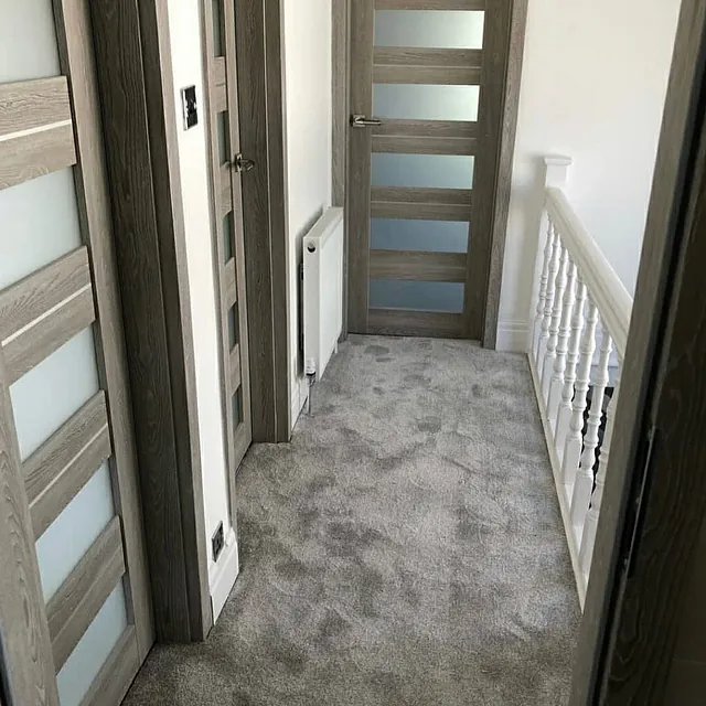 Luxury Mexican import saxony for this stairs and landing