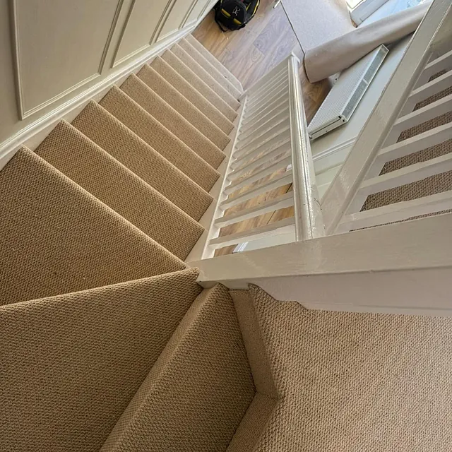 Hard wearing Berber carpets for stairs and landing