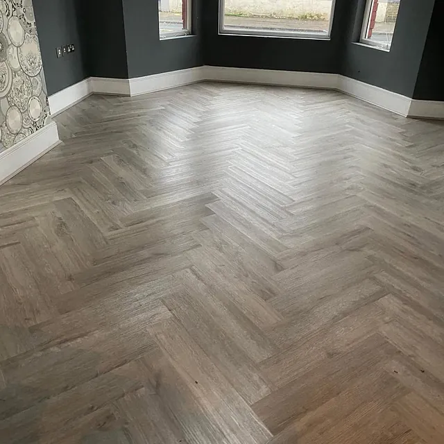 Allura LVT click fitted in a stylish herringbone design