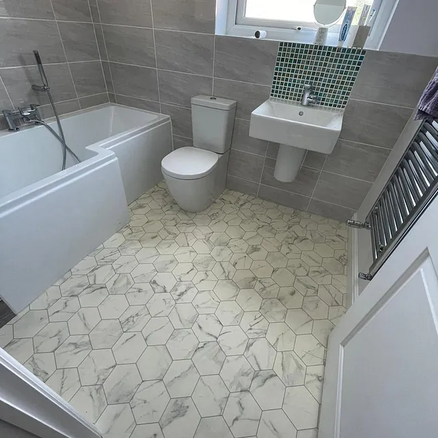 Beautiful marble hex pattern vinyl