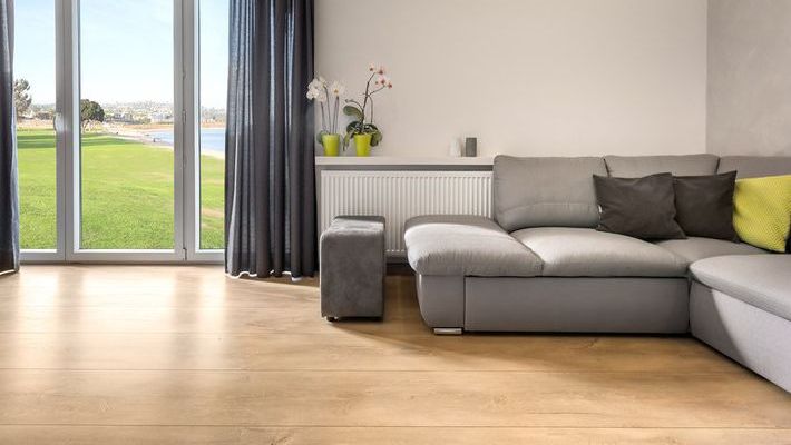 A laminate fitted living room